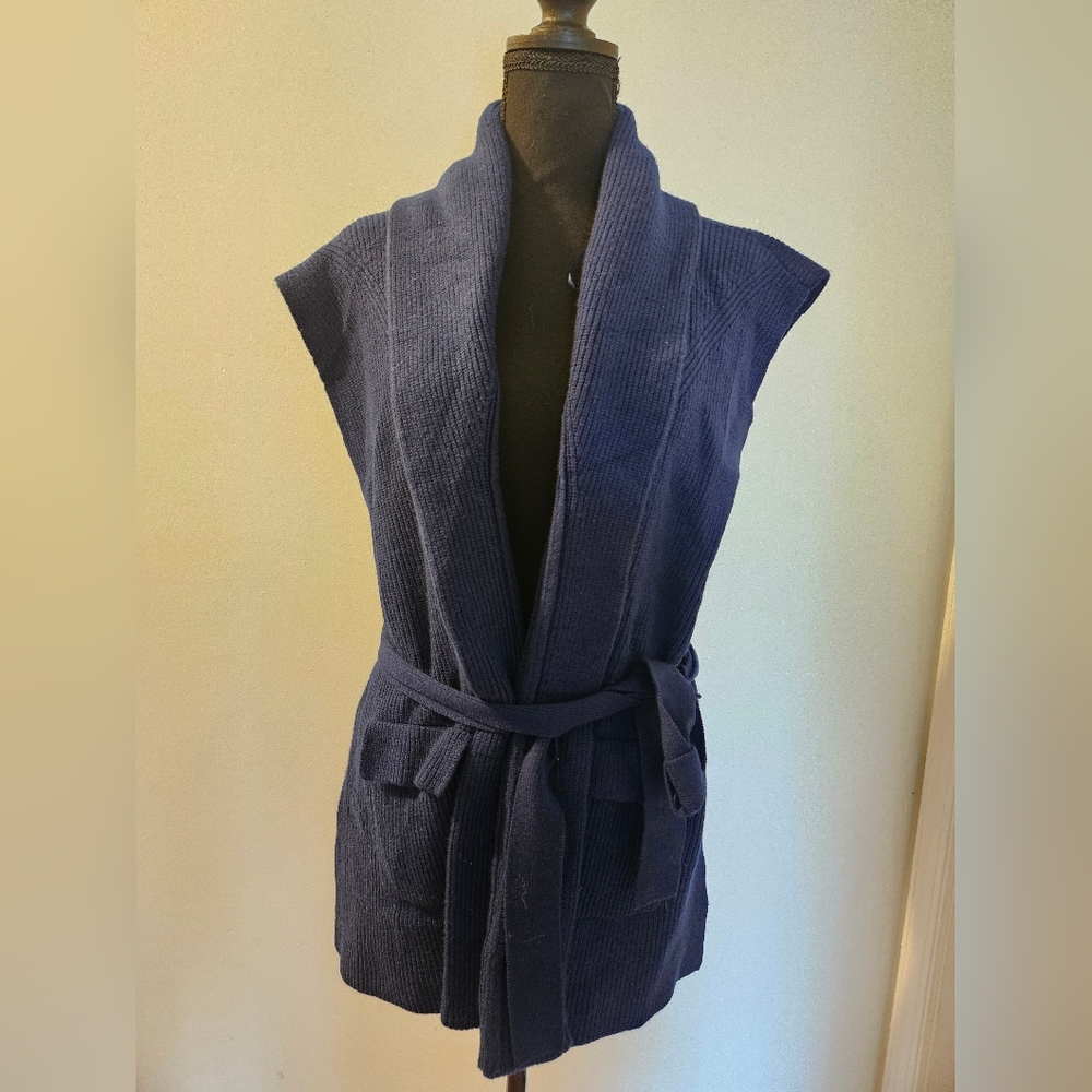 NWT Liz Claiborne Dark Blue Knit Sweater